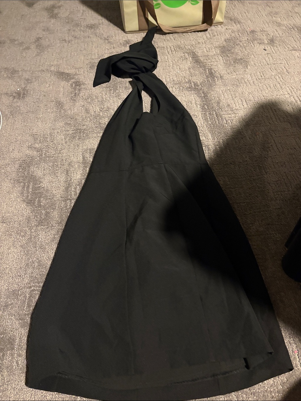 Gianni Bini Black Halter Tie Detail Dress